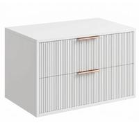 Rea Mono armoire 80x47x48 cm sous-lavabo suspendu blanc REA-M0403