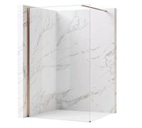 Rea paroi de douche, Flexi Transparent 110, Cuivre brossé