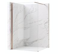 Rea paroi de douche, Flexi Transparent 120, Cuivre brossé