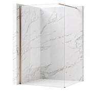 Rea paroi de douche, Flexi Transparent 80, Cuivre brossé