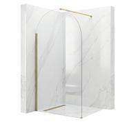 Rea - Paroi De Douche Heaven - Or Brossé 90 Walk-In - 0,8x90x200cm