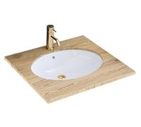 Rea VASQUE À ENCASTRER NEL WHITE Lavabo Salle de Bain 475 x 390 x 200 mm en Céramique (Blanc)