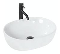 Rea Amelia lavabo 48x34.5 cm ovale à poser blanc REA-U0416