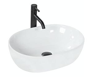 Rea VASQUE À POSER AMELIA 48 Lavabo Salle de Bain 480 x 345 x 135 mm en Céramique (Blanc)