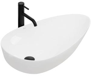 Rea Vasque à poser Greta 75 Lavabo Salle de Bain 770 x 425 x 125 mm en Céramique (Blanc)