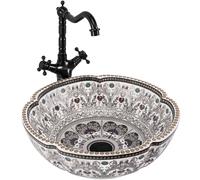 Rea Vasque à poser Lavabo de salle de bain 425 x 425 x 150 mm en céramique (dessin)