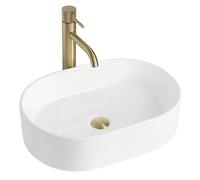 Rea - Vasque À Poser - Nadia 46 Ovale - Ceramica - Bianco - 46x32x12 cm