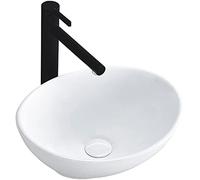 REA Vasque à poser Sofia Mini en céramique 27x34 cm Lavabo Salle de Bain Blanc
