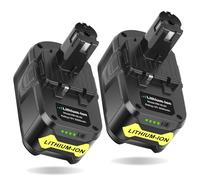 REACELL 2Pack 5Ah Batterie Remplacement pour Ryobi 18V Batterie RB18L50 | Compatible pour Ryobi 18V Batterie RB18L40 RB18L25 P108, indicateur LED, Compatible avec Ryobi One+ 18V outils électriques