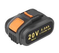 REACELL 5.0Ah WA3553 Batterie de Remplacement pour Worx 20V Li-ION Batterie | Compatible avec batterie Worx 20 Volt WA3551 WA3553 WA3572 WA3641 WX390 WX176 WX178, indicateur LED, haute capacité