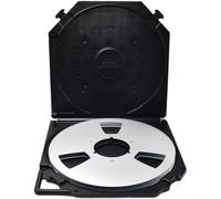 ReachMall Boîte de rangement robuste en métal de 25,4 cm pour bobine à bobine, archives, rangement sûr, taille compacte, studio, bureau, 28,5 cm (C)