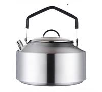 ReachMall Bouilloire de camping en acier inoxydable 304 de grande capacité, résistante à la rouille, pot à café portable pour randonnée, pique-nique, thé infusé, 1000 ml