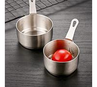 ReachMall Casserole en acier inoxydable, casserole à nouilles, mini casserole à lait, antiadhésive, pichet à mousser pour la cuisine (argent (60 ml), FG6ZKAXX473PL7UTX612