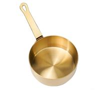 ReachMall Casserole en acier inoxydable, casserole de nouilles, pot à lait, mini casserole antiadhésive, pichet à mousser pour la cuisine (doré (100 ml), 3EB4I89O149HU5BMB80JAV