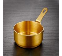 ReachMall Casserole en acier inoxydable, casserole de nouilles, pot à lait, mini casserole antiadhésive, pichet à mousser pour la cuisine (doré (60 ml), PBORZ45B7X893SE21BF2K9