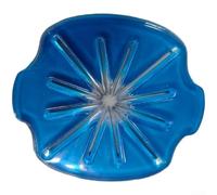 ReachMall Fouet à 6 fils avec protection anti-éclaboussures pour batteur sur socle - Accessoire de cuisine rond rouge pour pâte à gâteau et pâte - Accessoire de cuisine (bleu)