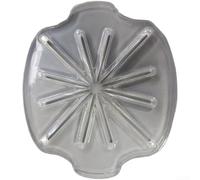 ReachMall Fouet à 6 fils avec protection anti-éclaboussures pour batteur sur socle - Batteur anti-déversement pour pâte à gâteau - Outil de cuisine en ABS TPR rouge (transparent)