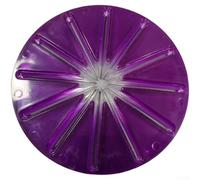 ReachMall Fouet anti-éclaboussures à 6 fils pour batteur sur socle - Rouge (rond violet)