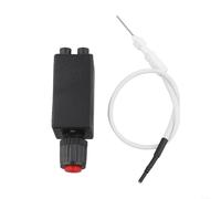 ReachMall Interrupteur d'allumage à impulsion pour chauffage à gaz avec fil, bouton poussoir résistant à 200 ℃, pour chauffages de terrasse, foyers, grilles, poêles de rechange (IG&NB500B1)