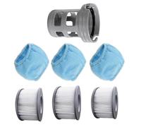 ReachMall Lot de 7 filtres de rechange pour spa Miweba avec support et sacs en maille, élimine la saleté pour une eau propre et fraîche de piscine gonflable