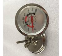 ReachMall Thermomètre ovale pour barbecue Char Broil Temp, acier inoxydable 304 10-500 C, lentille en verre, installation extérieure jauge de cuisson