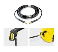 ReachMall Tuyau de nettoyeur haute pression pour Karcher K2-K7, 5 m en acier caoutchouc pour tressé 180 bar, connexion rapide pour nettoyage de voiture à domicile