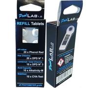 Réactifs testeur électronique photomètre PoolLab 1.0 - Kit recharge complet identique au kit inclus avec le PoolLab 1.0