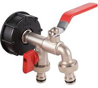 ready Adaptateur de réservoir IBC S60X6 IBC pour huile, carburant, eau (2 x 1,9 cm)