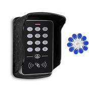 ReaIOKbii Clavier d'accès autonome RFID de proximité pour système de contrôle d'accès à porte unique, prend en charge 1000 utilisateurs, avec housse de pluie, 10 lecteurs RFID 125 kHz