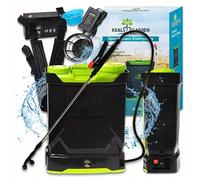 Real Garden Pulvérisateur à Dos Électrique, 16 L, Alimenté par Batterie 12V, Pompe à Membrane, Usage Universel Jardin