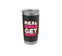 Real Girls get Muddy Race Muddy Race Mud Run Gobelet isotherme en acier inoxydable double paroi