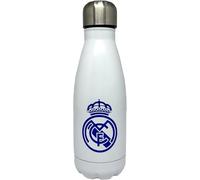 Real Madrid CyP Brands Gourde en acier avec fermeture hermétique Blanc 550 ml Produit officiel