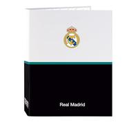 Real Madrid EQUIPACIÓN 26/27 Classeur avec feuilles 4 anneaux, idéal pour les enfants de différents âges, confortable et polyvalent, qualité et résistance, 26,5 x 33 cm