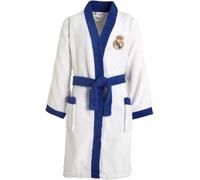 Real Madrid Peignoir écusson brodé. 100 % coton avec finition éponge. Produit officiel