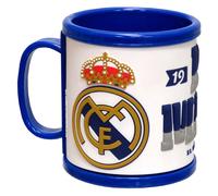 Real Madrid Rubber Tasse à café avec logo, hauteur 98 mm, longueur 104 mm, largeur 106 mm, poids 146 g