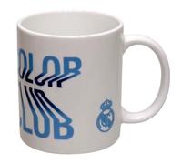 Real Madrid Tasse en céramique dans Une boîte pour Adulte Unisexe Blanc/Bleu Taille Unique