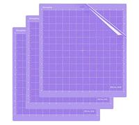 REALIKE Tapis de découpe Robuste Remplacement 3PCS pour Explore Machine,Cricut Expression Machine Maker 30.48cmX30.48cm 12x12 inch Tapis de Coupe Collants Adhésifs Tapis Coupe