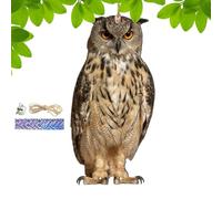 réaliste avec cloche | Remorque « Chasse les oiseaux » | Chouette 2D Épouvantail d'oiseaux | Remorque d'oiseaux | Pour les appareils de jardin pour éloigner les oiseaux du réflecteur