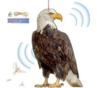 réaliste avec cloche | Remorque « Chasse les oiseaux » | Chouette 2D Épouvantail d'oiseaux | Remorque d'oiseaux | Pour les appareils de jardin pour éloigner les oiseaux du réflecteur