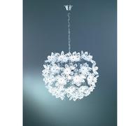 Reality Blowball Plafonnier Suspendu Moderne À 5 Lumières Blowball Chrome Gris