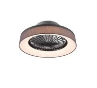 Reality Farsund Farsund Ventilateur de Plafond Moderne Gris 3000-6500K Télécommande