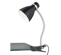 Reality Lampe à pince Harvey R20731232, Métal noir mat, sauf 1x E27, Flexarm