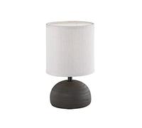 Reality, Lampe de table, Luci 1xE14, max.40,0 W Tissu, Cappucino, Corps: Céramique, Brun, 14.0 x 14.0 x 23.0 cm, IP20,Interrupteur de cordon