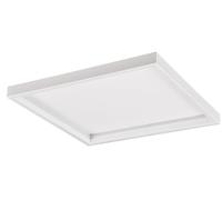 Plafonnier 35cm LED 20W blanc carré métal Rotonda RL