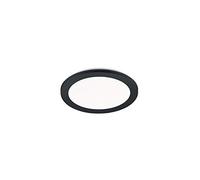 Reality Leuchten Camillus R62921532 Plafonnier LED en plastique noir mat acrylique blanc + LED 15 W