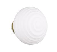 Reality Leuchten Earl R27771101 Applique murale LED sur batterie, en métal laiton mat, verre blanc, avec 4 LED 1,5 W