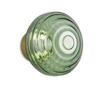 Reality Leuchten Earl R27771115 Applique murale LED sur batterie, en métal laiton mat, verre vert, avec LED 1,5 W, 4 touches tactiles
