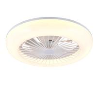 Reality Leuchten Fan MORA R64032101, blanc, 10W, 2700K - 6500K, 1400lm, dimmable