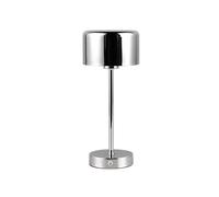 Reality Leuchten Jeff R59151106 Lampe de table LED à batterie en métal chromé avec 4 LED 1,5 W