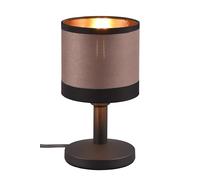 Petite lampe de table noire abat-jour E14 Davos RL